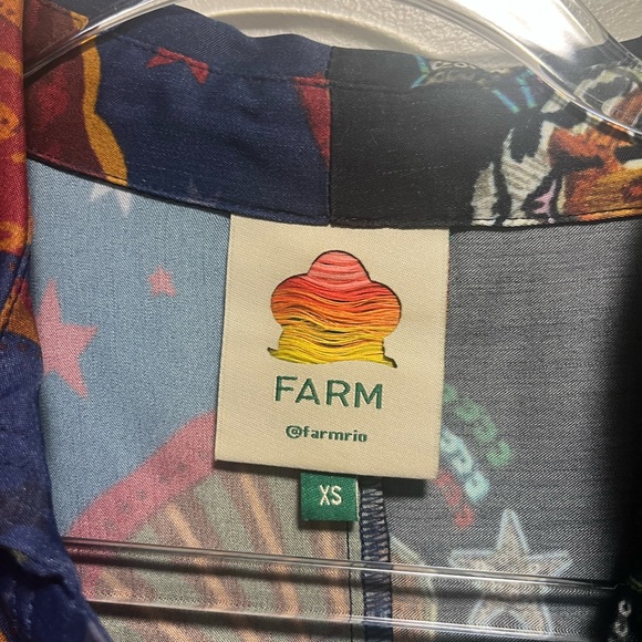 Farm Rio Mixed-Print Shirt Dress - Picture 3 of 3